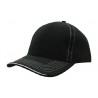 Cap - mod. 4097:Black, Cotton, White